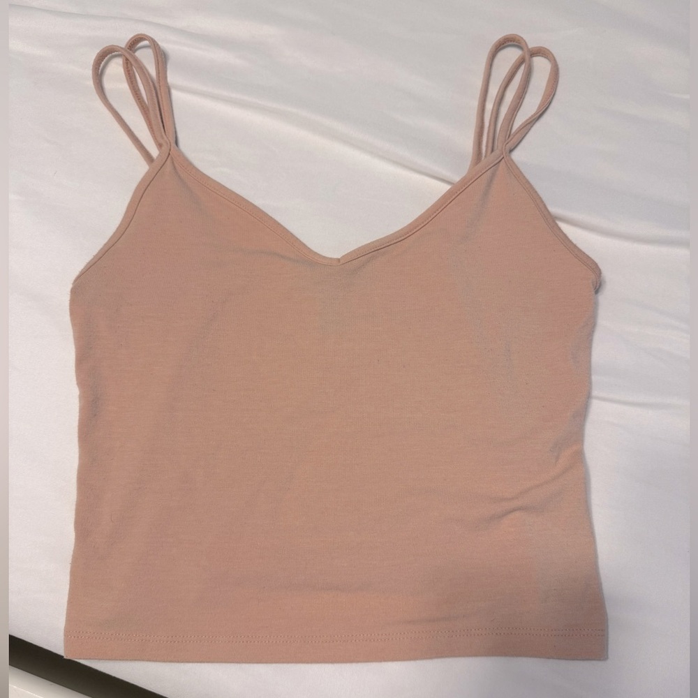 Forever 21 Double strap v neck crop tank - Size M